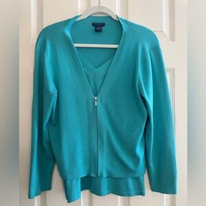 Doncaster Turquoise V-Neck Camisole